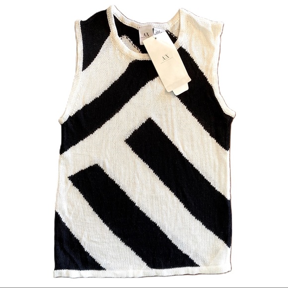 A/X Armani Exchange Tops - A/X Armani Exchange Black White Top